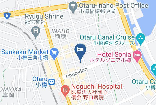 Otaru City - Smile Hotel Otaru Main Building Maps