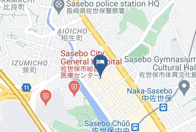 Sasebo City - Smile Hotel Sasebo Maps