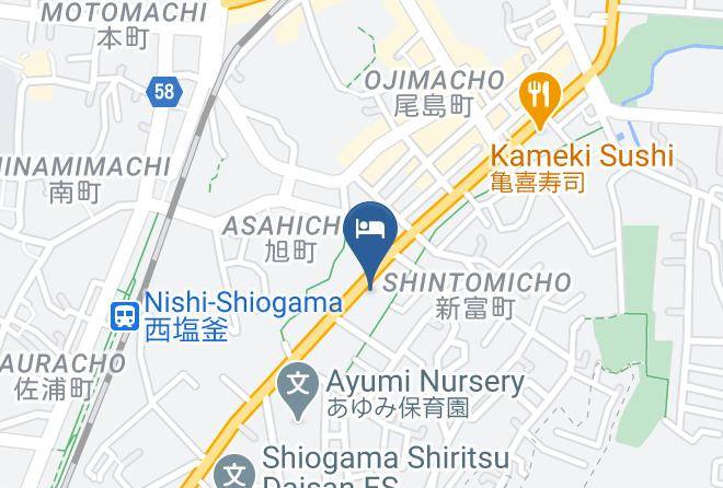 Shiogama City - Smile Hotel Shiogama Maps