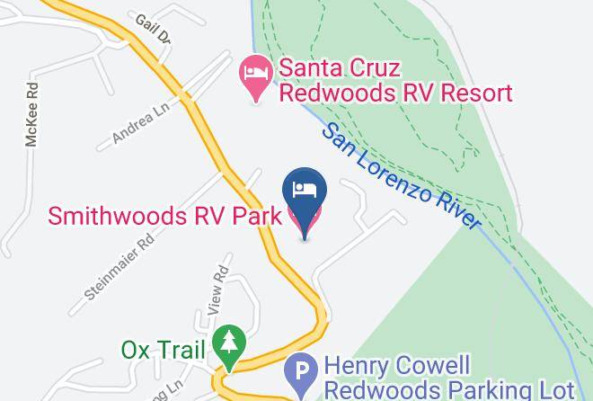 Santa Cruz - Smithwoods Rv Park Maps