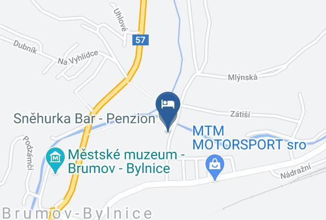 Brumov Bylnice - Snehurka Bar Penzion Maps