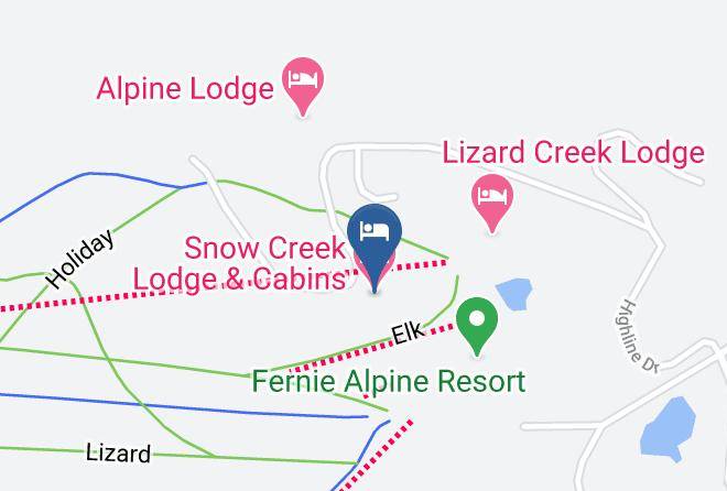 East Kootenay - Snow Creek Lodge & Cabins Maps