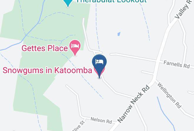 Blue Mountains - Snowgums In Katoomba Maps