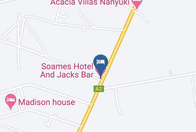 Nyeri - Soames Hotel And Jacks Bar Maps