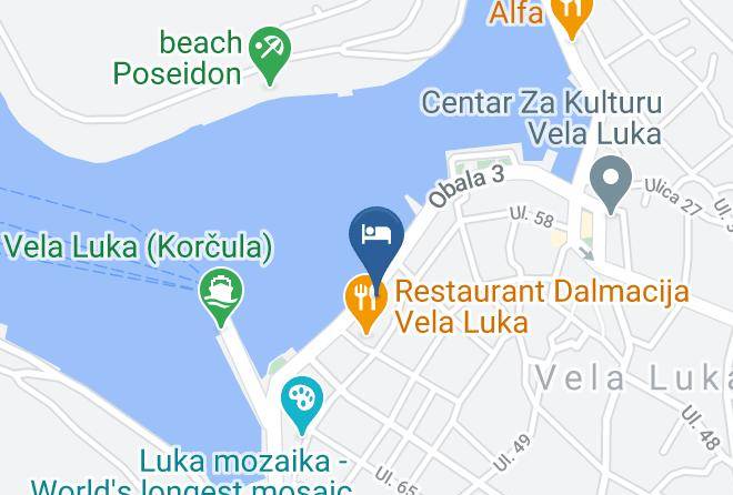 Vela Luka - Sobe Andreis Maps