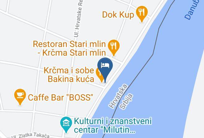 Erdut - Sobe Bakina Kuca Maps