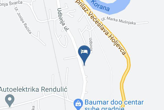 Karlovac - Sobe Bernarda Milcic Maps
