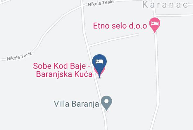 Knezevi Vinogradi - Sobe Kod Baje Baranjska Kuca Maps
