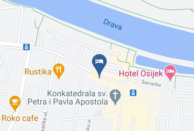 Osijek - Sobe Lisnic Maps