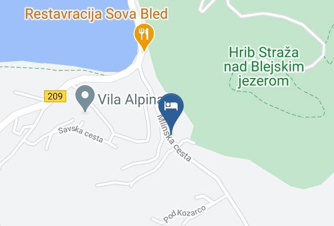 Bled - Sobe Pazlar Jerman Maps