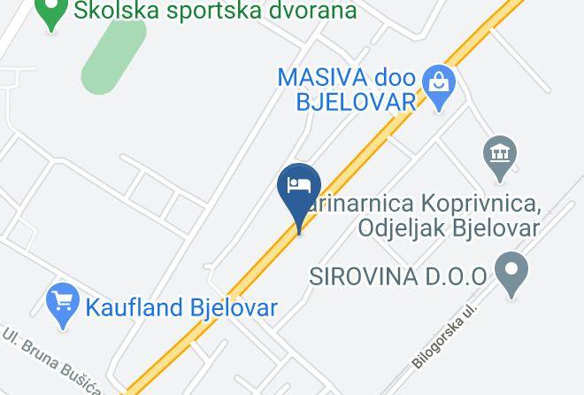 Bjelovar - Sobe Zoric Maps