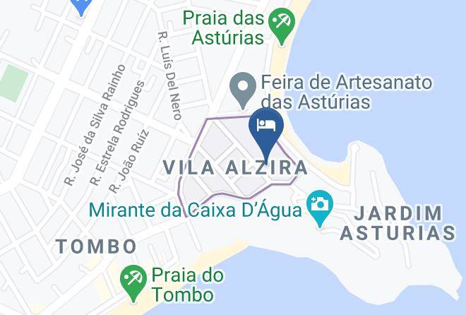 Guaruja - Sociedade Recreativa Bandeirantes Maps