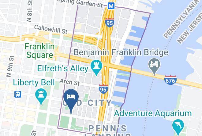 Philadelphia - Society Hill Hotel At Independence Park Maps