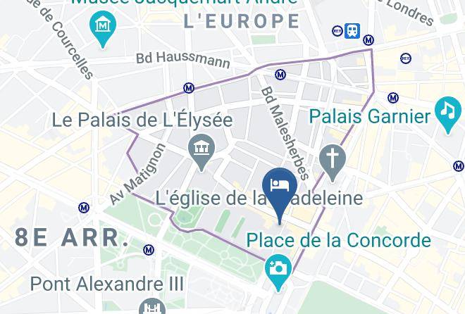 Hotel Sofitel Paris Le Faubourg Map