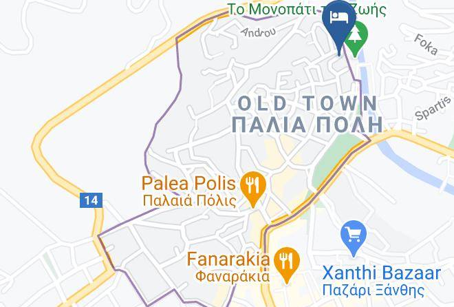 Xanthi - Sofokleous Xanthi Old Town Maps