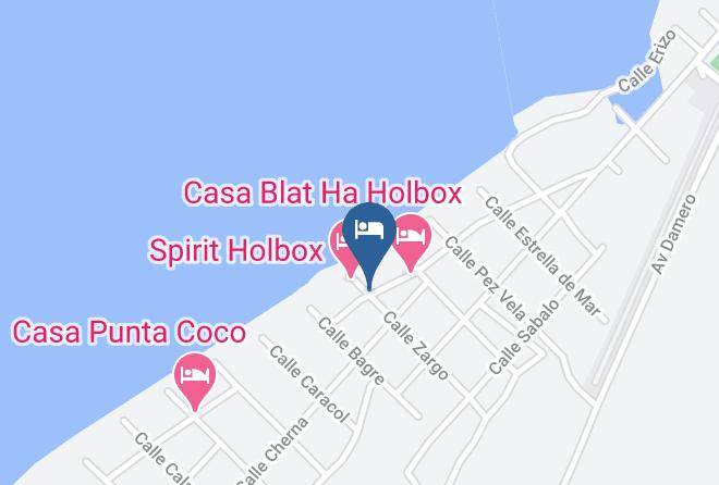 Lazaro Cardenas - Soho Boutique Holbox Maps