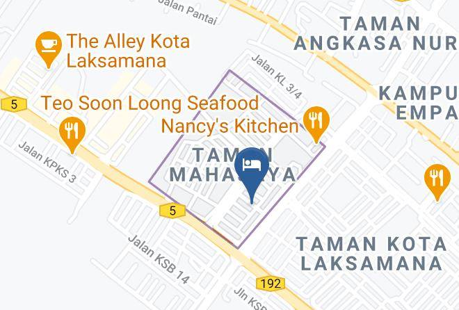 Sohotown Hotel Malacca Map