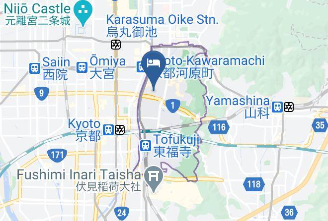 Kyoto City Higashiyama Ward - Sokoku An Maps