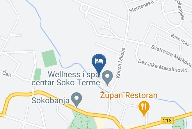 Zajecar District - Sokoterme Garni Hotel Maps