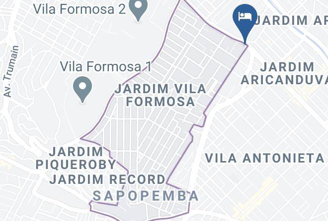 Sao Paulo Aricanduva - Sol E Lua Motel Maps