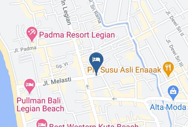 Sol House Bali Legian Map