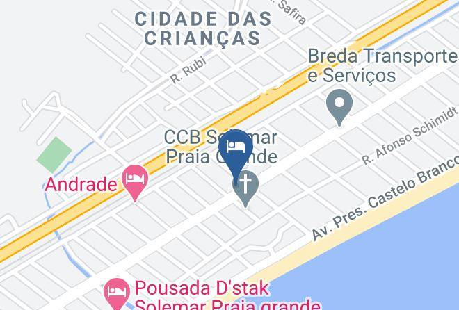 Praia Grande - Sol Mar Pousada Maps