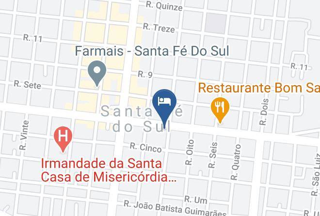 Santa Fe Do Sul - Solar De Pedra Hotel Maps