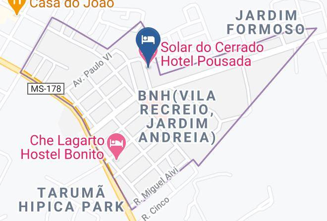 Bonito - Solar Do Cerrado Hotel Pousada Maps