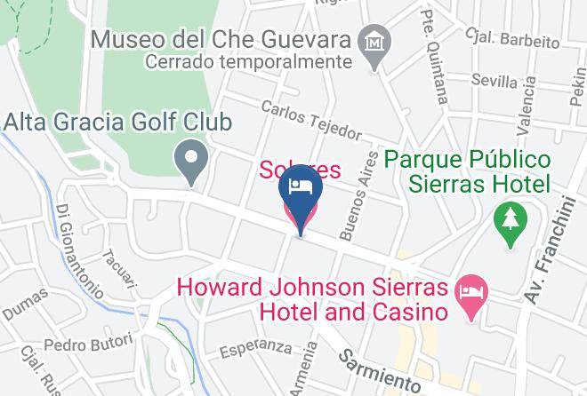 Santa Maria Department - Solares Hotel Maps