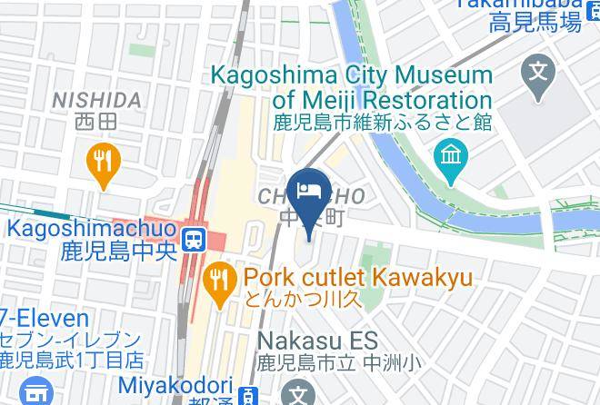 Kagoshima City - Solaria Nishitetsu Hotel Kagoshima Maps