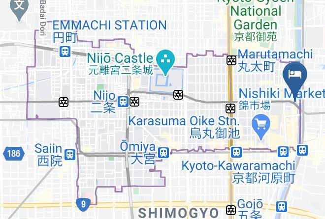 Kyoto City Nakagyo Ward - Solaria Nishitetsu Hotel Kyoto Premier Maps