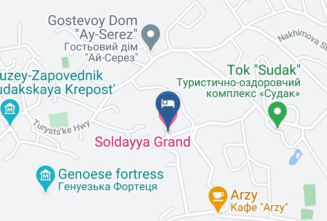 Sudak - Soldayya Grand Hotel Maps