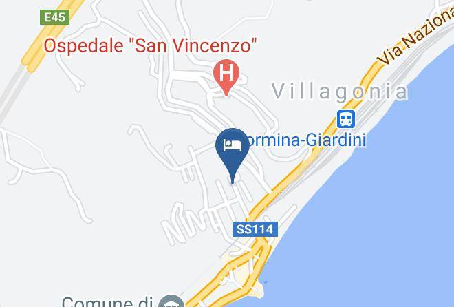 Messina - Albergo Sole Mare Maps