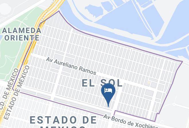 Ciudad Nezahualcoyotl - Soleil Hotel Maps