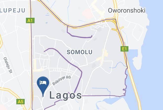 Lagos Mainland - Solitude Hotel Maps