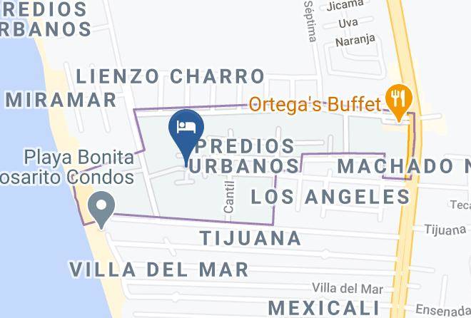 Rosarito Beach Municipality - Sol O Cien Condo Maps