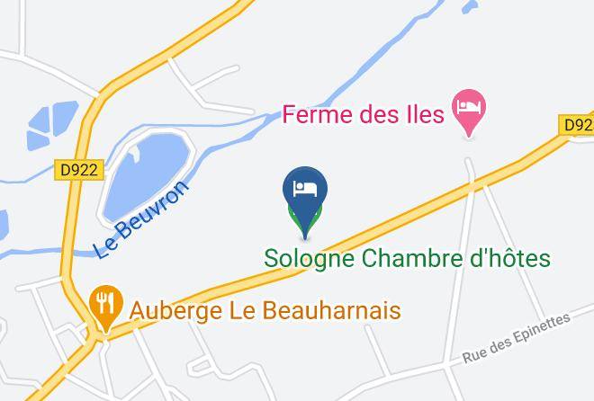 Loir Et Cher - Sologne Chambre D'hotes Maps