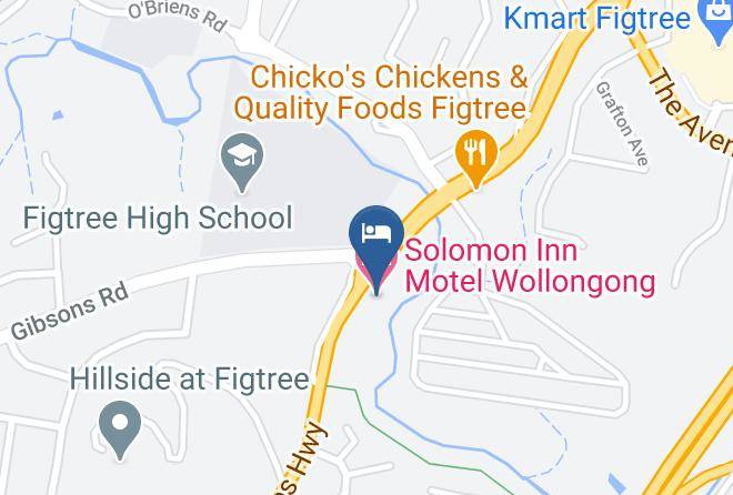 Wollongong - Solomon Inn Motel Wollongong Maps