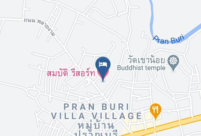 Amphoe Pran Buri - Sombat Resort Maps
