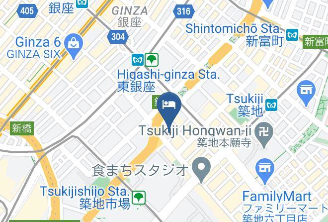 Chuo Ward - Somerset Ginza East Tokyo Maps