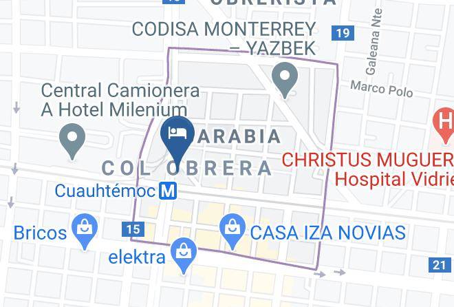 Monterrey - Hotel Son Mar Monterrey Centro Maps