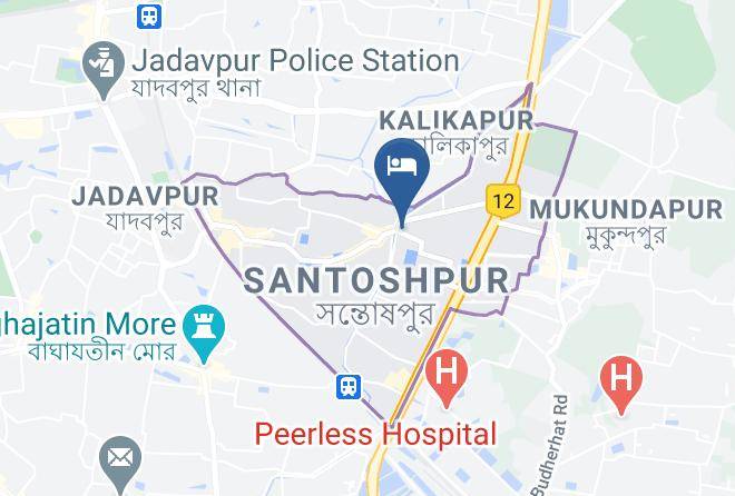 Kolkata - Sonar Sansar Hotel Indropuri Maps