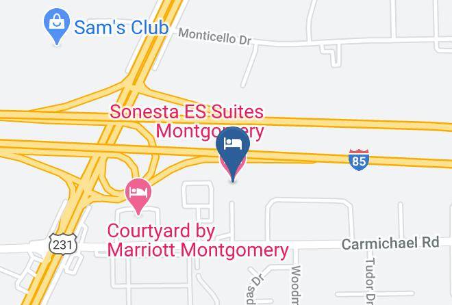 Montgomery - Sonesta Es Suites Montgomery Maps