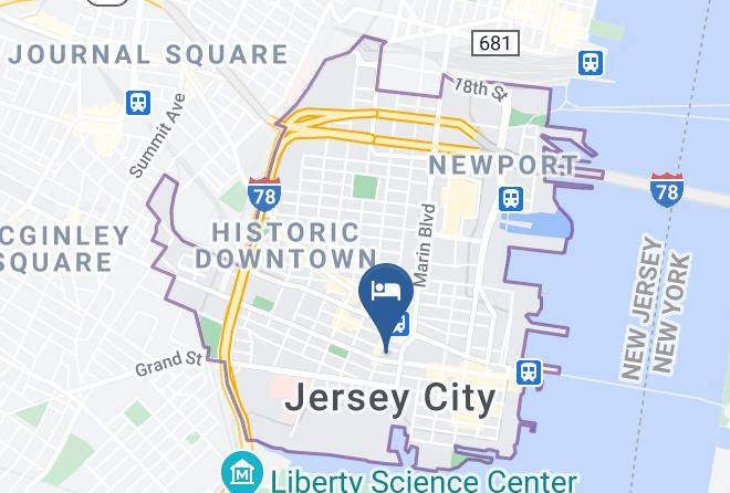 Hudson - Sonesta Simply Suites Jersey City Maps