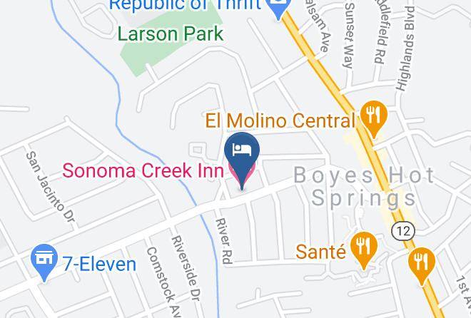 Sonoma - Sonoma Creek Inn Maps