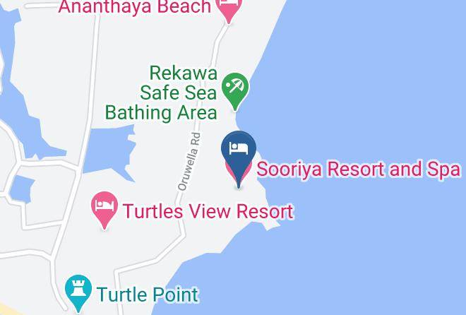 Galle - Sooriya Resort And Spa Maps
