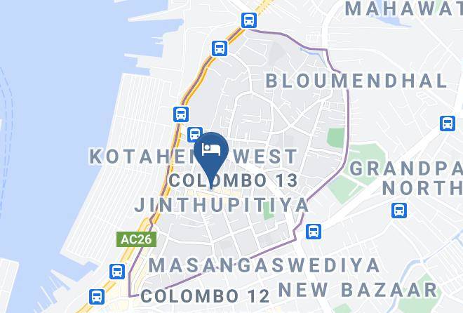 Colombo - Sooryaa City Hotel Maps