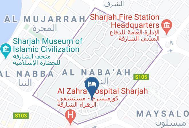 Sharjah City - Sophin Hotel Maps