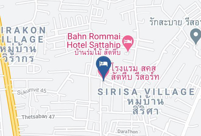 Amphoe Sattahip - Sor Kor Sor Resort Hotel Maps