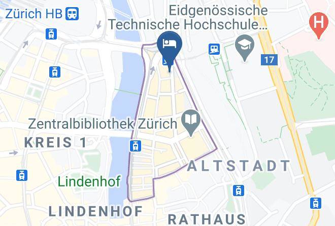 Zurich Niederdorf - Sorell Hotel Rutli Maps